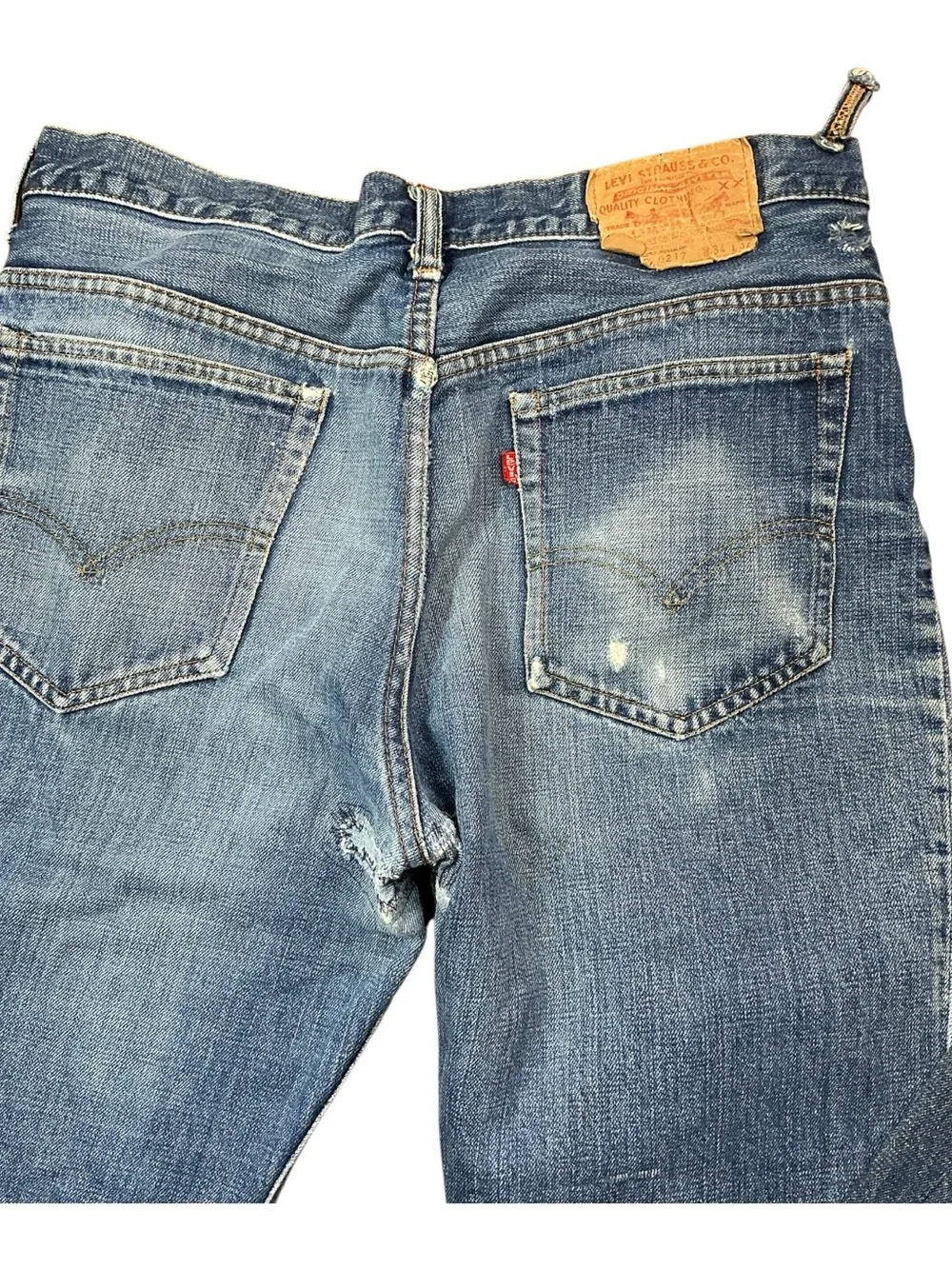 Vintage Levi’s 515-0217 70s boot cut medium wash jeans 32 x 31 USA made